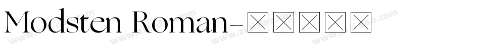Modsten Roman字体转换